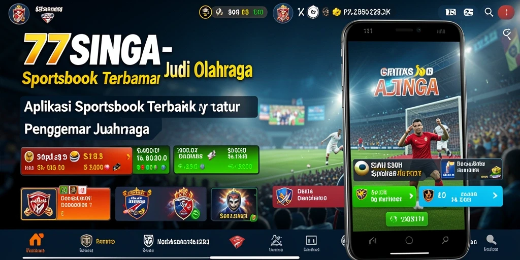 Gameplay menarik dari aplikasi Sportsbook 77SINGA.