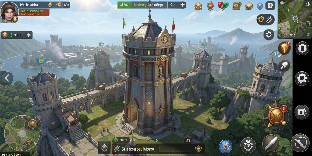 Tampilan gameplay seru dengan strategi Tower Defense yang mendebarkan.