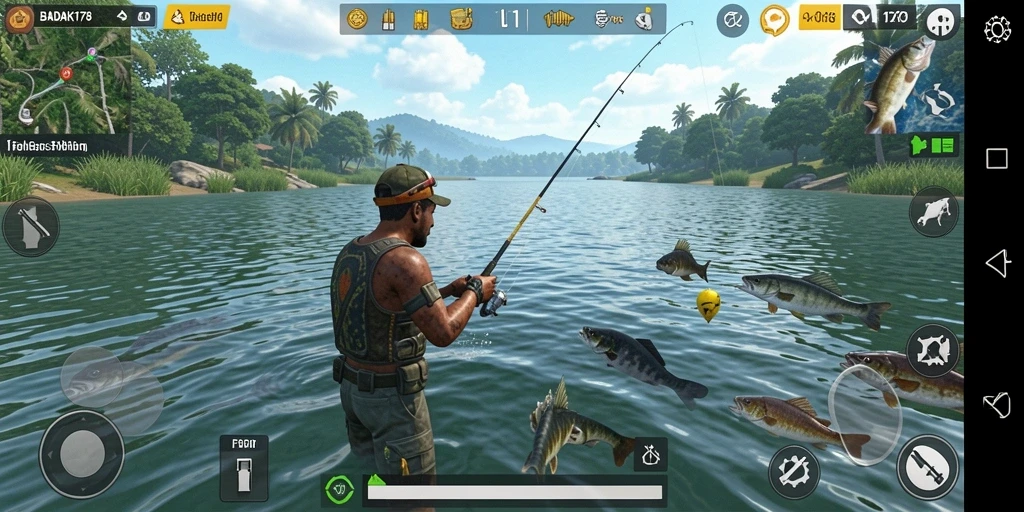 Tangkapan ikan yang menakjubkan dalam gameplay BADAK178.