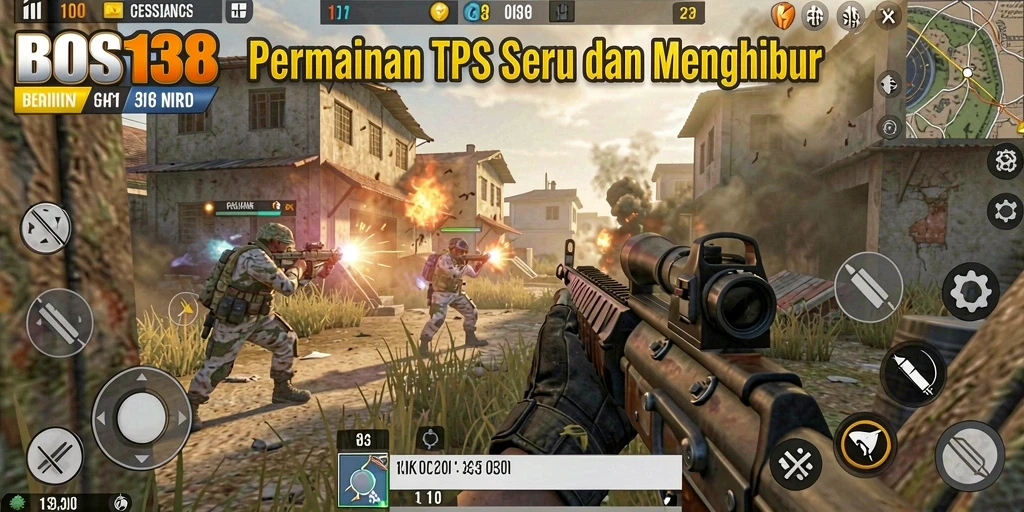 Tangkapan layar menunjukkan aksi seru dalam BOS138.