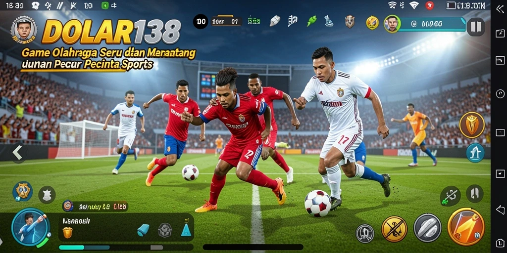 Tangkapan layar utama DOLAR138 menampilkan aksi seru dalam pertandingan olahraga.