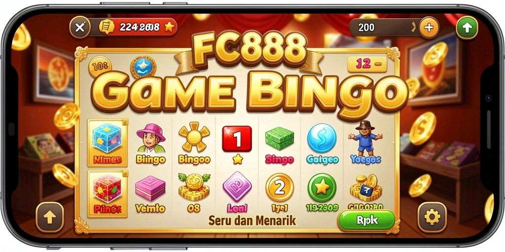 Screenshot utama FC888 menampilkan gameplay Bingo yang mengasyikkan.