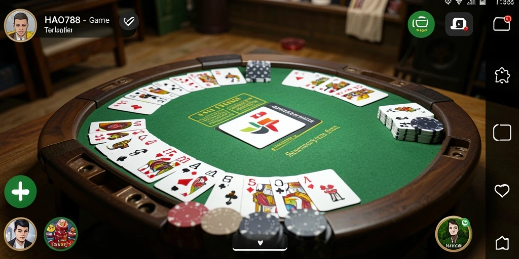 Menampilkan gameplay seru Gaple di HAO788.