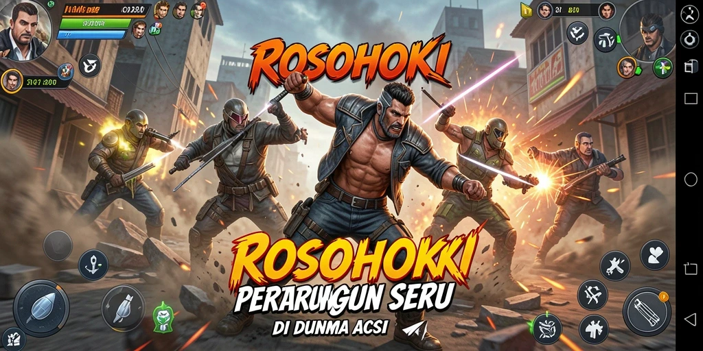 Screenshot menampilkan momen intens dalam permainan aksi.