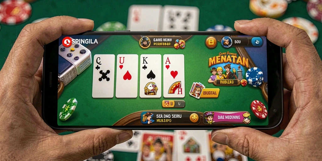 Screenshot gameplay SPINGILA yang menarik dan seru.