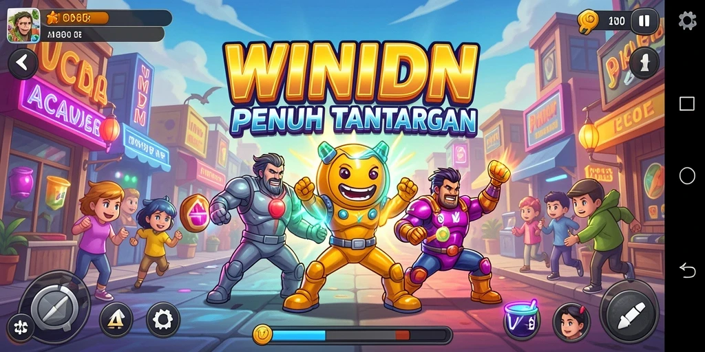 Tampilan gameplay menantang dari WINIDN yang seru.