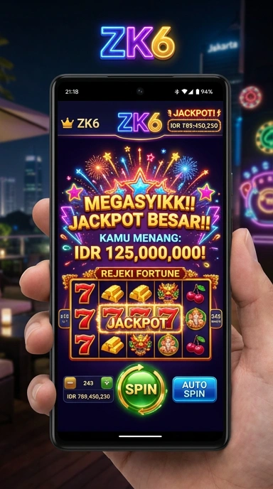 Screenshot antarmuka pengguna zk6 yang menarik dan intuitif.