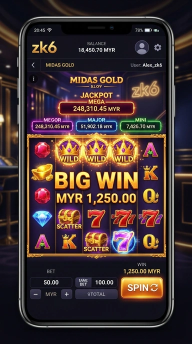 Pengguna sedang menjelajahi aplikasi populer di zk6 dengan mudah.
